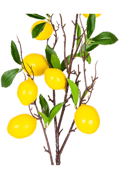 Herdekora Yapay Limon Dalı Sarı 90 Cm.