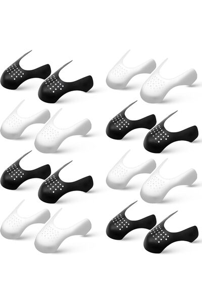 Arabest Shoe Toe Crease Protector,Anti-Wrinkle Sneaker Guards,8 Pairs Black a...