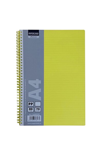 PAPERLAND Student notebook, PAPERLAND, with spirals, A4, 80 sheets, ruled, PR...