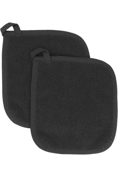 Noonedibs Set 2 manere de bucatarie din bumbac buclat, anti-termice, 21.6 x 2...