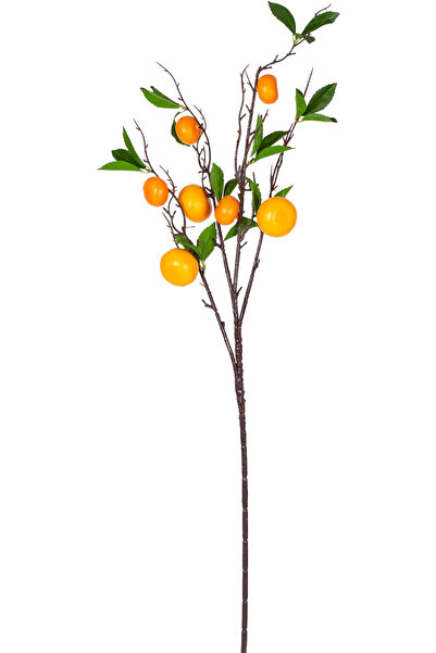 Herdekora Yapay Mandalina Dalı Turuncu 90 Cm.