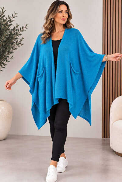 MENSAR OTANTİK Mercerized poncho standard loose fit