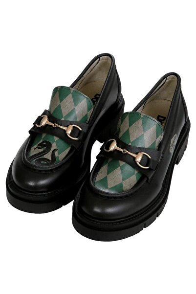 Dogo Women's Vegan Leather Black Loafer - Warner Bros Harry Potter House of S...