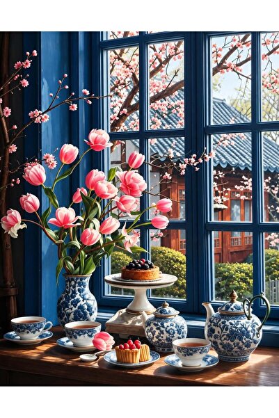iğne izi 5d Elmas Boncuk Taş Işleme Mozaik Goblen Kit 40x50cm GC87325 Diamond...
