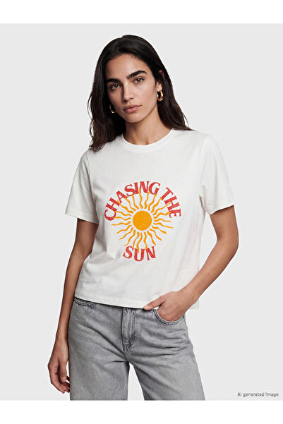 LC Waikiki Lcw Vision Crew Neck Printed Women's T-Shirt
