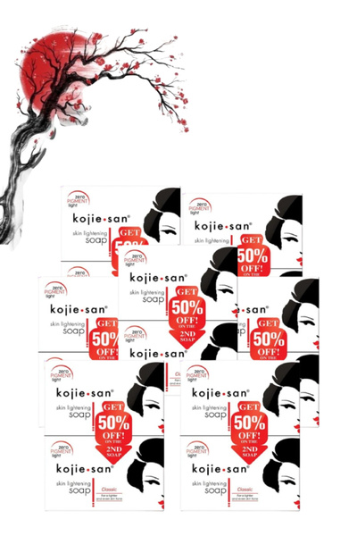 Kojie 7 Pieces San Skin Lightening Soap 2nd Soap 50% Off Pack