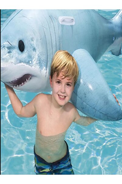 Generic Bestway Shark-Shaped Inflatable Pool Float - Suitable for Swimming Po...