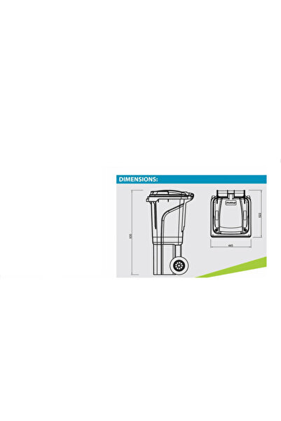 DacEnergy Pubela DacEnergy, plastic, cu capac, 2 roți, 80l, locas cip, galben...