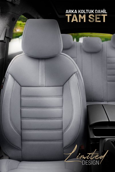 Otom Oto Koltuk Kılıfı Tam Set Ortopedik Ekstra Destekli Bej - Limited