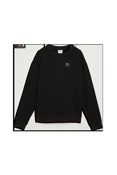 Puma ESS ELEVATED Comfort Crew Siyah Kadın Sweatshirt