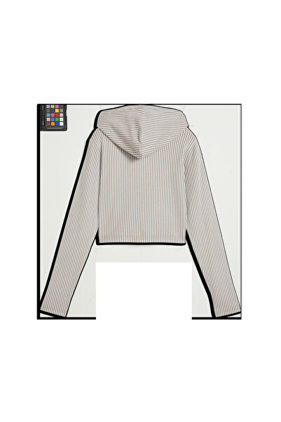 Puma ESS Ribbed Hoodie Krem Kadın Sweatshirt