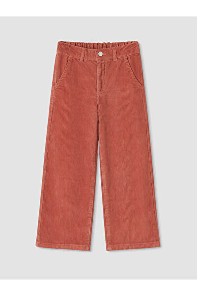 LC Waikiki Wide Leg Girls' Velvet Trousers
