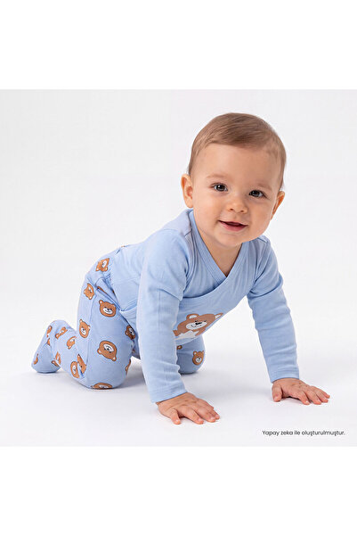 ebebek Hello Baby HelloBaby Yenidoğan Zıbın Body-Patikli A