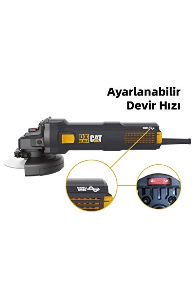 Cat DX3065 1400Watt 125mm Devir Ayarlı Profesyonel Avuç Taşlama