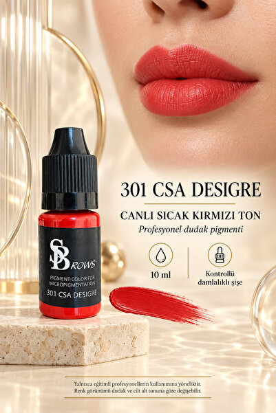 SBrows Profesyonel Kalıcı Makyaj Dudak Pigmenti 10 ml – Mikropigmentasyon Dudak Renklendirme Boyası