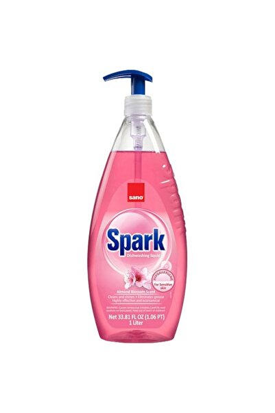 Sano Detergent de vase Spark, manual, cu pompita, migdale, 1 l
