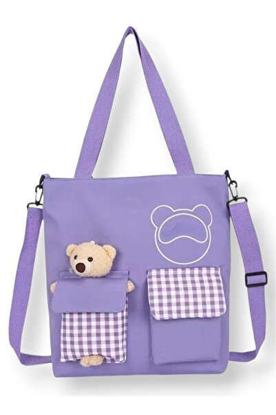 mtaha Cute Canvas and Nylon Multi-Purpose Tote Shoulder Bag with Zipper for S...