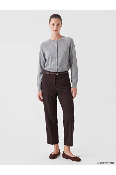 LC Waikiki Lcwaikiki Classic Cigarette Fit Belted Women's Trousers