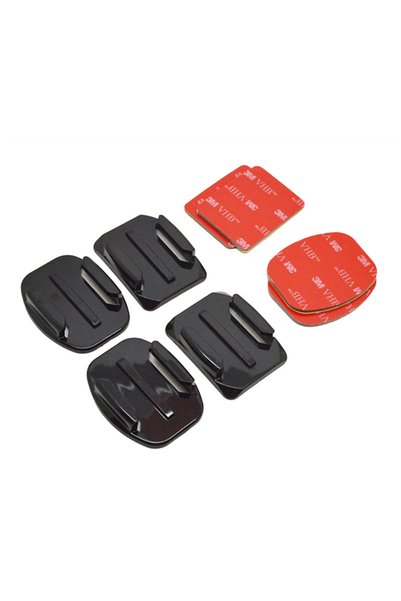 TELESIN Set de suporturi adezive plate și curbate 3M pentru GoPro (GP-BRK-004)