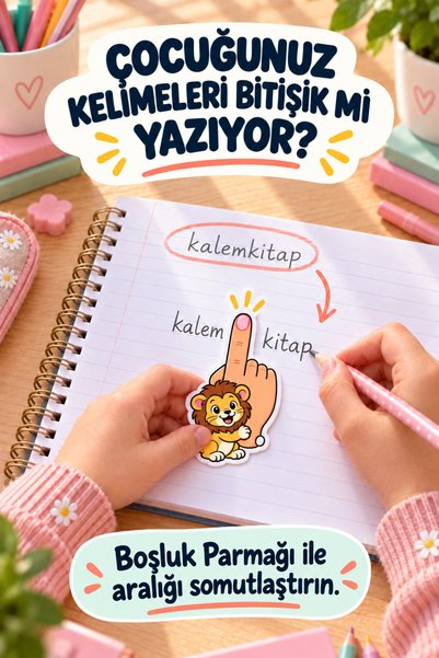 alışveriş kurdu 1. Sınıf Kelime Arası Boşluk Bırakma Parmağı 8’li – Aslan Yazma Yardımcısı