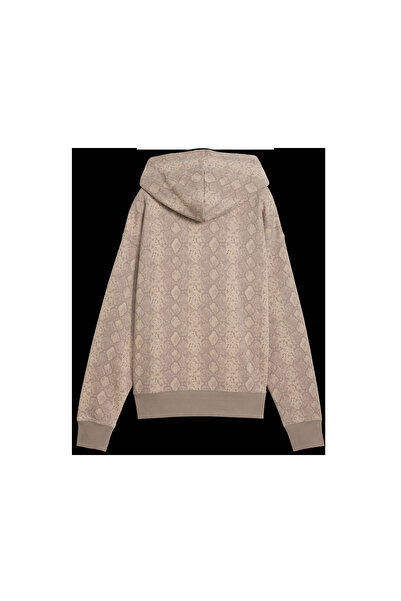 Puma SNAKE PACK Relaxed Hoodie Bej Kadın Sweatshirt