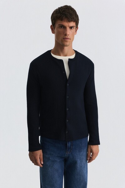 Antioch Ribbed Button Closure T-Shirt
