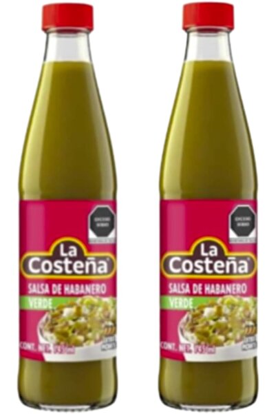 La Costena Salsa Verde Habanero Sauce - Pack of 2 x 145ml | Authentic Mexican...