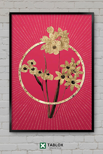 tablomaxtbx Corn Lily Zambak Viva Magenta Color Flower Art Αφίσα με πλαίσιο Δ...