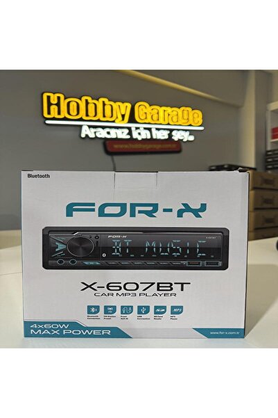X-607BT OTO TEYP 4X60 USB AUX BLUETOOTH SD HIZLI ŞARJ