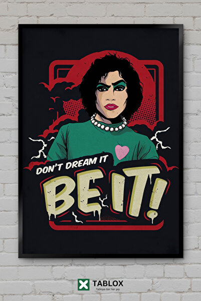 tablomaxtbx Nu visează, fii! Citat muzical Rocky Horror, tablou decorativ înr...