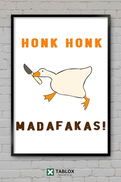 tablomaxtbx Patka Životinja Patka Životinja Umjetnički Poster Portret Okvir I...
