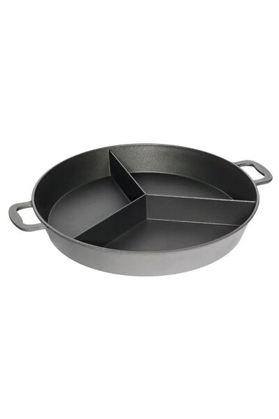 AMT Gastroguss Deep frying pan, aluminium, 3 compartments, 32 cm –