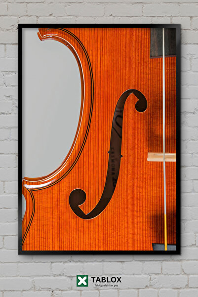 tablomaxtbx Afiș cu instrument muzical vioară contemporană modernă, tablou de...