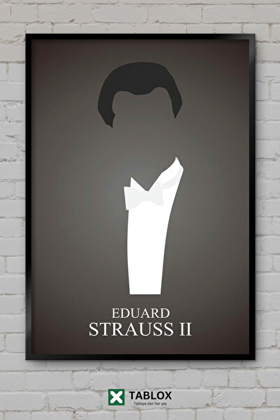 tablomaxtbx Eduard Strauss Ii Compozitor de muzică clasică Poster cu aspect d...