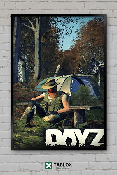 tablomaxtbx Dayz Video Game Survival Zombie Αφίσα Τέχνης με Εμφάνιση Πλαισίου...