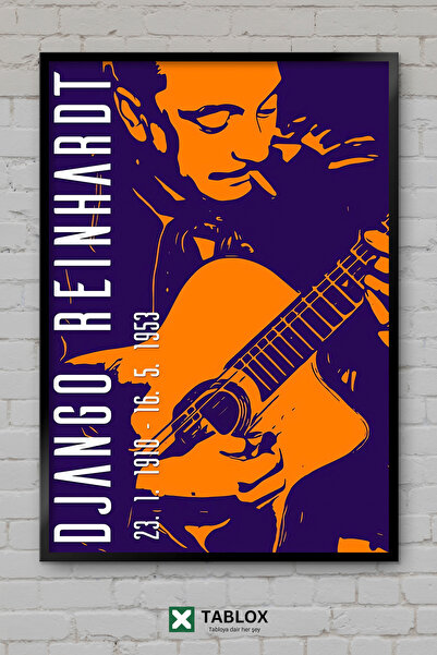 tablomaxtbx Django Reinhardt Τζαζ Τζαζ Κιθαρίστας Μουσικός Καλλιτέχνης Διακοσ...