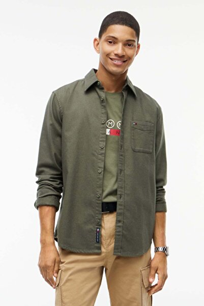 Tommy Jeans Erkek Gömlek-DM0DM23529