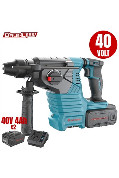 Cat Power KÖMÜRSÜZ AKÜLÜ KIRICI DELİCİ Lİ-İON 40V - K-CATPOWER4425SET-NET