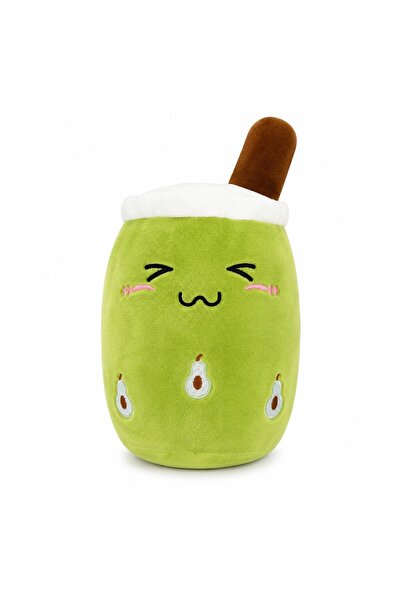 OEM Jucarie de plus Kawaii, model Bautura cu pere, verde, 25 cm
