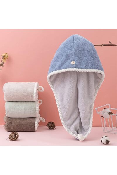 Arabest Thickened Microfiber Hair Towel Wrap,Double Layer Super Absorbent Dry...
