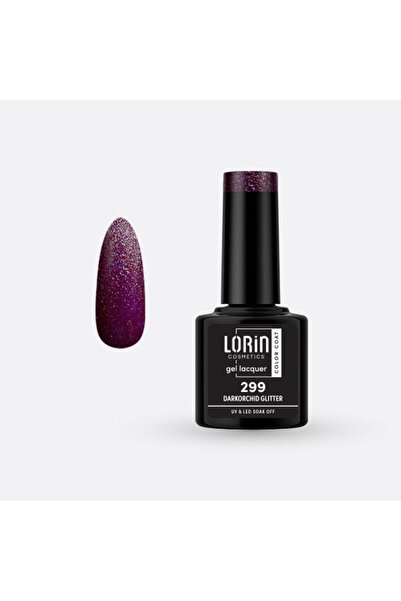 Lorin Cosmetics Lorin Ημιμόνιμο Βερνίκι Νυχιών Τζελ 8ml # 299 (Σκούρα Ορχιδέα...