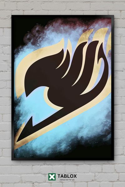 tablomaxtbx Emblem Anime Fire Fantasy Personaj de joc Tablou decorativ înrăma...