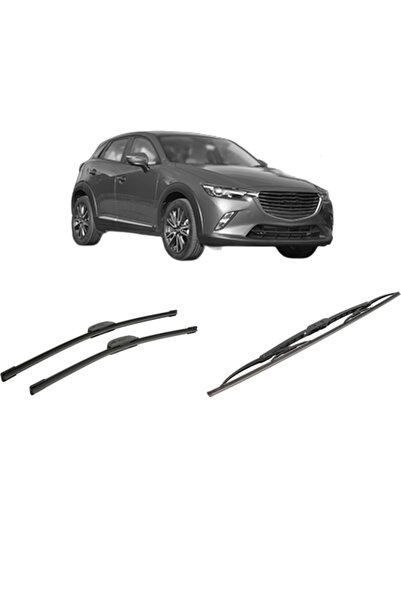 Bosch Σετ 3 Υαλοκαθαριστήρων για MAZDA CX-3 (2015-2018) - Παρμπρίζ και Πίσω Τ...