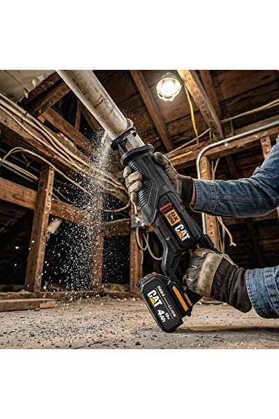 Cat DX5050 18Volt/4.0Ah Li-ion Tek Akülü Kömürsüz Profesyonel Tilki Kuyruğu Testere