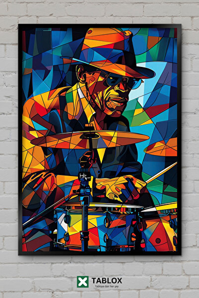 tablomaxtbx Uticaj bubnja Kubizam Ritam bubnja Kubizam Umjetnički poster Okvi...