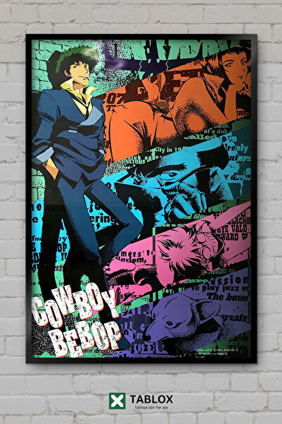 tablomaxtbx Cowboy Bebop Anime Space Cowboy Jazz Tablou decorativ MDF înrămat...