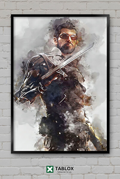tablomaxtbx Deus Ex Watercolor Watercolor Video Game Game Poster Frame Look D...