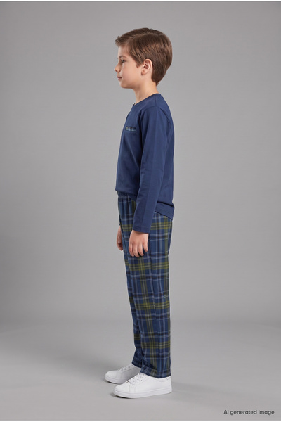 SEASOUL Erkek Çocuk Bambu Pijama Set