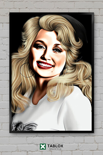 tablomaxtbx Dolly Parton, pevačica, zemljačka muzika, umetnica, okvir, dekora...