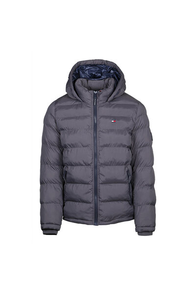 Tommy Hilfiger Midweight Puffer 158AN508-CHA Erkek Mont Antrasit